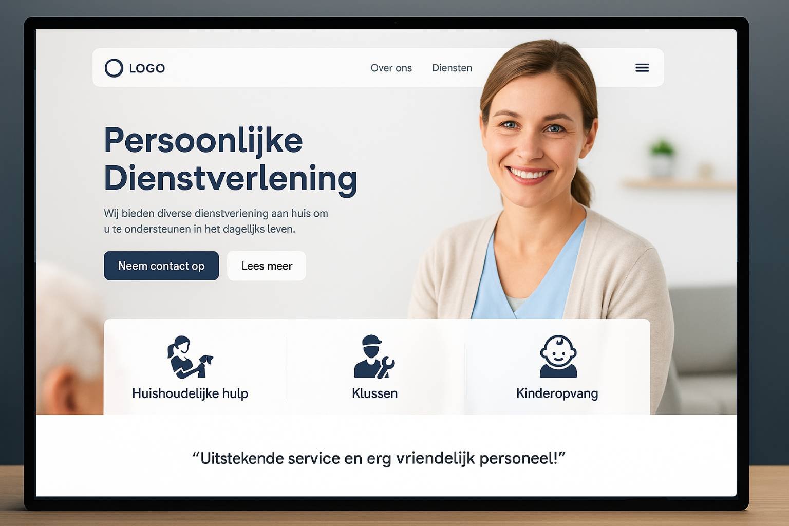 Webdesign voor persoonlijke dienstverlening - professionele website voor dienstverleners